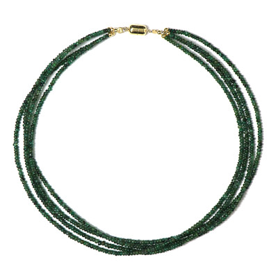 Collier en argent et Emeraude du Brésil (Riya)