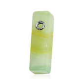 Pendentif en argent et Calcite verte  (MONOSONO COLLECTION)