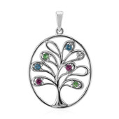 Pendentif en argent et Topaze bleu de Londres