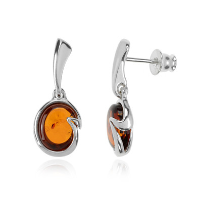 Boucles d'oreilles en argent et Ambre baltique (dagen)