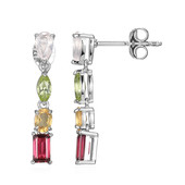 Boucles d'oreilles en argent et Quartz rose