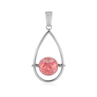 Pendentif en argent et Rhodochrosite