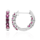 Boucles d'oreilles en argent et Grenat Rhodolite