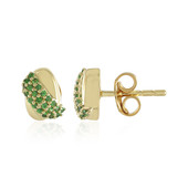 Boucles d'oreilles en argent et Grenat Tsavorite