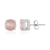 Boucles d'oreilles en argent et Quartz rose