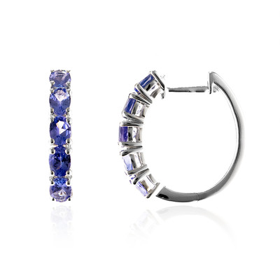 Boucles d'oreilles en or et Tanzanite AAA