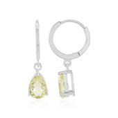 Boucles d'oreilles en argent et Quartz citron