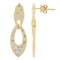 Boucles d'oreilles en or et Diamant SI1 (G)