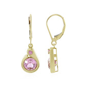 Boucles d'oreilles en or et Kunzite (KM by Juwelo)