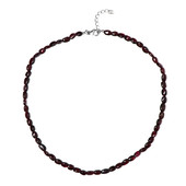 Collier en argent et Grenat Rhodolite