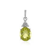 Pendentif en argent et Quartz citron