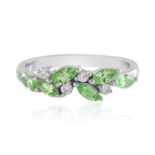 Bague en argent et Grenat Tsavorite