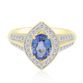 Bague en or et Saphir bleu de Ceylan (Annette)