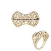 Bague en or et Diamant champagne I1 (Ornaments by de Melo)