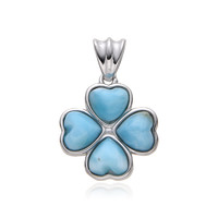 Pendentif en argent et Larimar