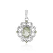 Pendentif en argent et Améthyste verte