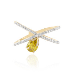 Bague en or et Diamant jaune I1 (SUHANA)