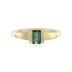 Bague en argent et Tourmaline verte de Benedito