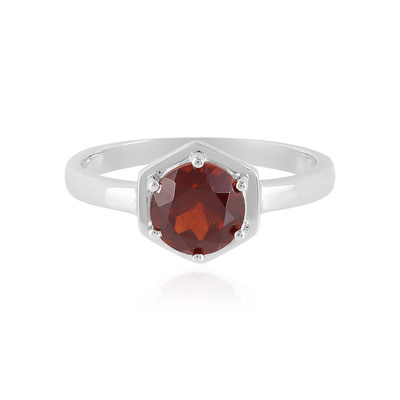 Bague en argent et Grenat Hessonite