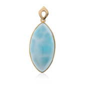 Pendentif en or et Larimar