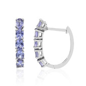 Boucles d'oreilles en argent et Tanzanite