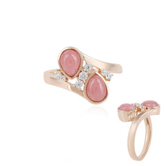 Bague en or et Rhodochrosite (KM by Juwelo)