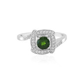 Bague en argent et Diopside de Russie