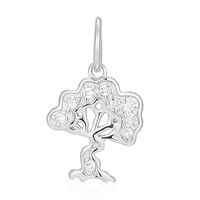 Pendentif en argent et Topaze blanche