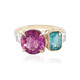 Bague en or et Fluorite rose (Adela Gold)