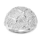 Bague en argent et Topaze blanche