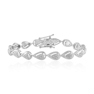 Bracelet en argent et Zircon