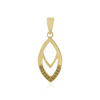 Pendentif en argent et Diamant jaune I3