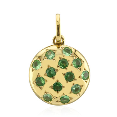 Pendentif en or et Tsavorite du Kenya AAA