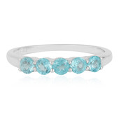 Bague en argent et Apatite bleue