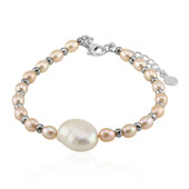 Bracelet en argent et Perle blanche de culture d'eau douce (TPC)