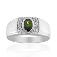 Bague en argent et Tourmaline verte