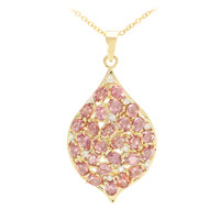 Collier en or et Saphir Padparadscha non chauffé (AMAYANI)