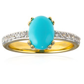 Bague en argent et Turquoise Sleeping Beauty