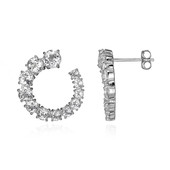 Boucles d'oreilles en argent et Topaze blanche