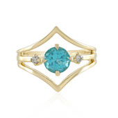 Bague en or et Apatite de Paraiba (Adela Gold)