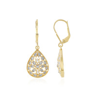 Boucles d'oreilles en argent et Diamant I2 (J)