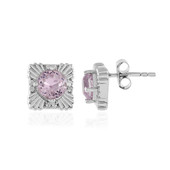 Boucles d'oreilles en argent et Kunzite