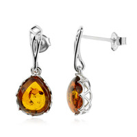 Boucles d'oreilles en argent et Ambre baltique