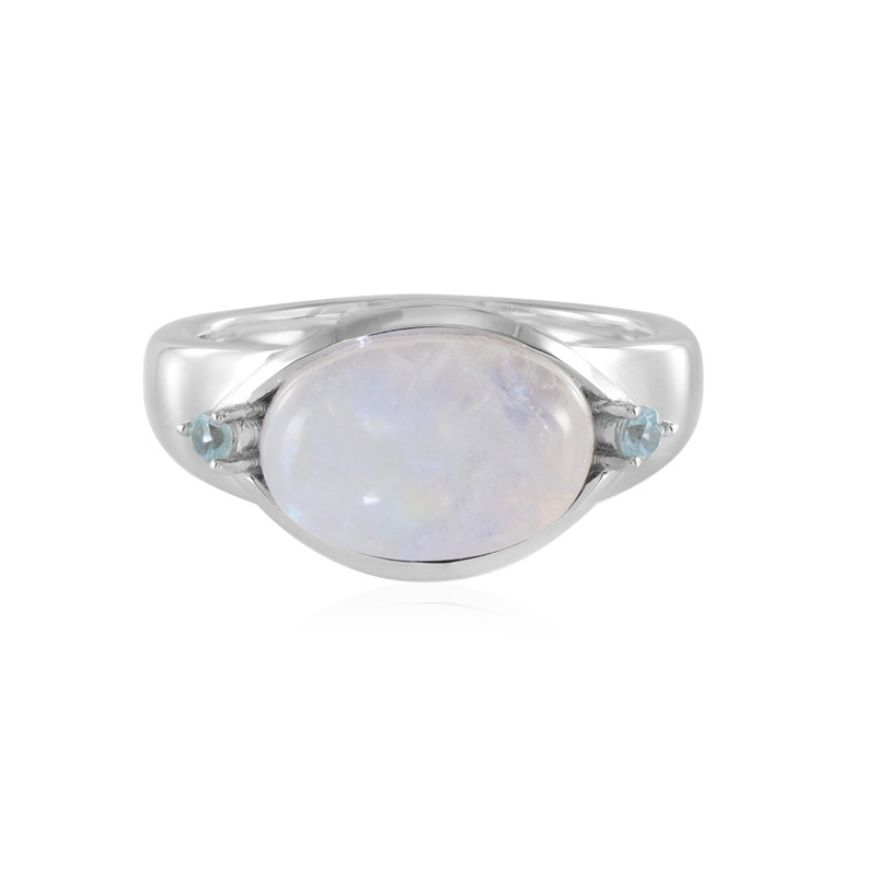 Bague pierre outlet de lune bleue