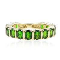 Bague en or et Diopside de Russie