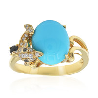 Bague en or et Turquoise Sleeping Beauty