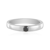 Bague en argent et Diamant noir