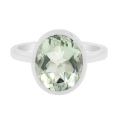 Bague en argent et Améthyste verte (MONOSONO COLLECTION)