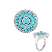 Bague en argent et Turquoise Sleeping Beauty