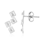 Boucles d'oreilles en argent et Diamant I2 (I)